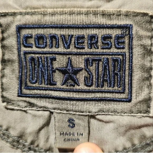 Converse One Star Olive Green Military Jacket Size Small - Picture 3 of 7